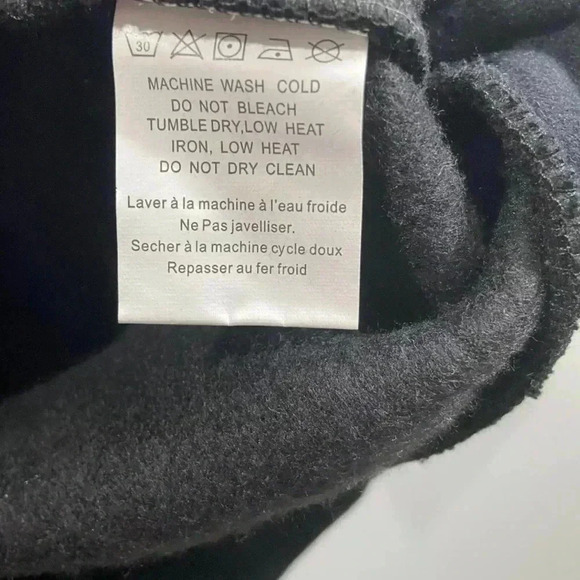 Glamorous Black Sweatshirt with Gold Fringe Tassels Size Xs - Picture 7 of 9